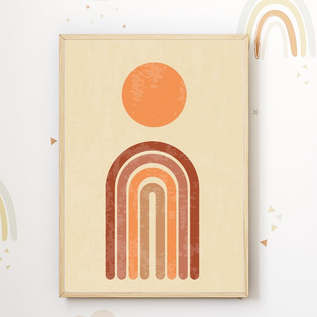 Boho regnbåge Nursery Utskrift Barns rum Affisch D (Skapare uppladdad)