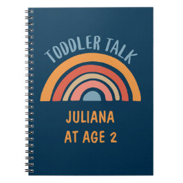 Boho Regnbåge Rolig Småbarns Prata Personlig Anteckningsbok