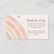 Boho-regnbågsböcker för baby Minimal baby shower