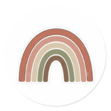 Boho-regnbågsdekal – Vintage minimalistisk design