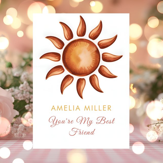 Boho Regnbågsfest Kort (Skapare uppladdad)