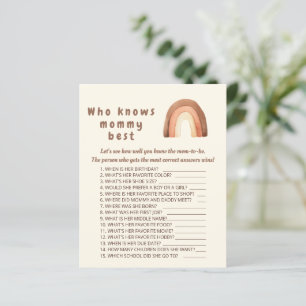 Boho-regnbågsminimalism Vem vet vilken mamma som ä