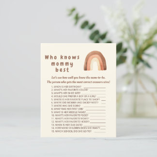 Boho-regnbågsminimalism Vem vet vilken mamma som ä