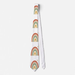 Boho regnbågsmönstrad slips