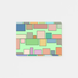 Boho-rektanglar Post-it Block