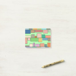 Boho-rektanglar Post-it Block