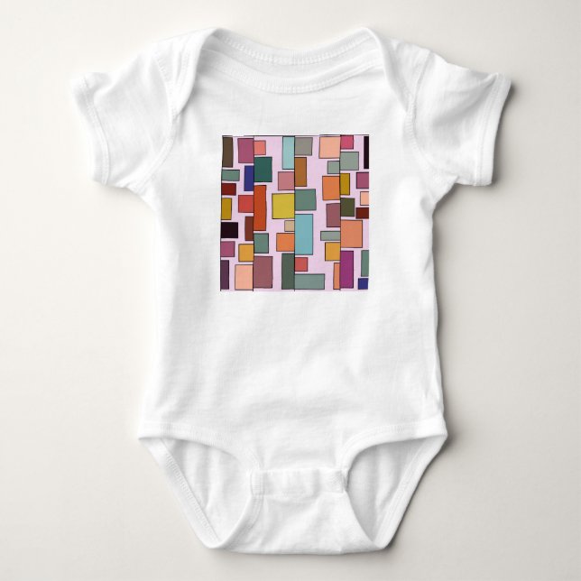 Boho-rektanglar T Shirt (Framsida)