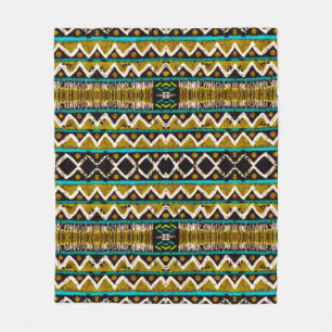 Boho repeterar. Geometrisk sömlös broderier. Decor Fleecefilt