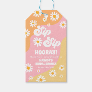 Boho Retro 70-talets Möhippa Vin-favoriter Presentetikett