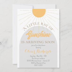 Boho Retro Baby Shower Boho Baby Shower Inbjudningar