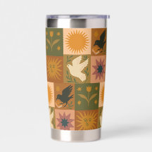 Boho Retro Celestial Sol Måne