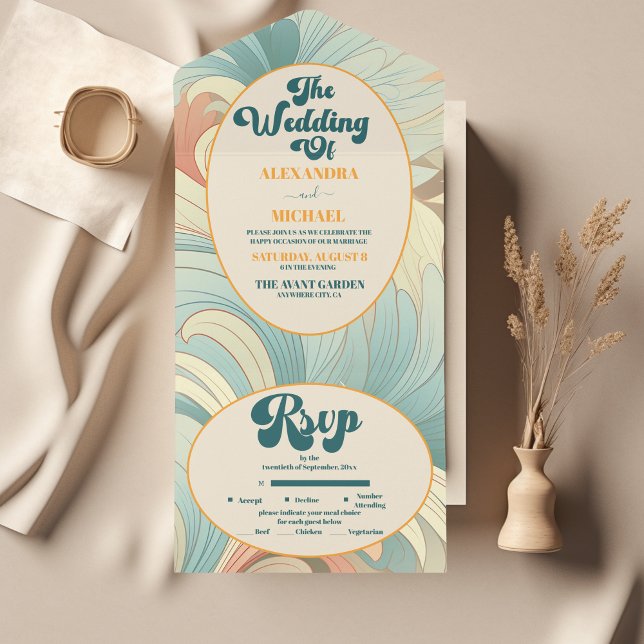Boho Retro Colorful Blommigt Bröllop (Skapare uppladdad)