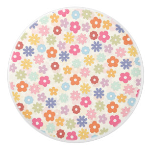 Boho Retro Daisy Flowers, sommartid 70 Knopp