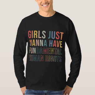 Boho Retro Girls vill bara ha Roligt-dbasic Huma T Shirt