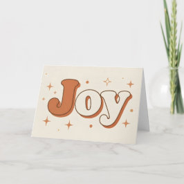 Boho Retro Glädje Jul Helgkort