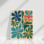 Boho Retro Groovy Flower Market Wall Art Poster<br><div class="desc">Boho Retro Groovy Flower Market Wall Art</div>