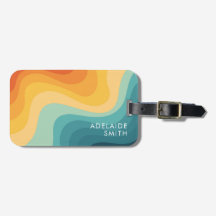 Boho Retro Klassisk Färg Våg Minimalistisk