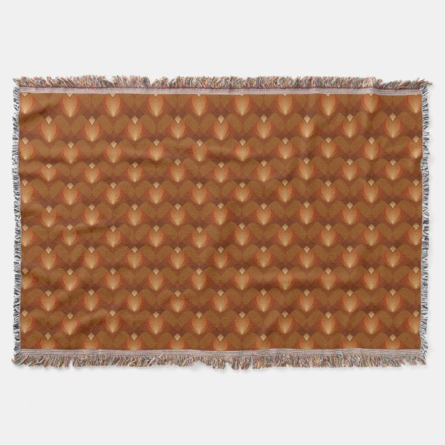 Boho Retro Mönster på 70-talet Stil Filt (Framsidan)