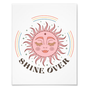 Boho Retro Sol Shine Fototryck