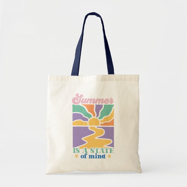Boho Retro Summer Quote Tygkasse (Framsidan)