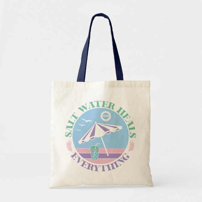 Boho Retro Summer Quote Tygkasse (Framsidan)