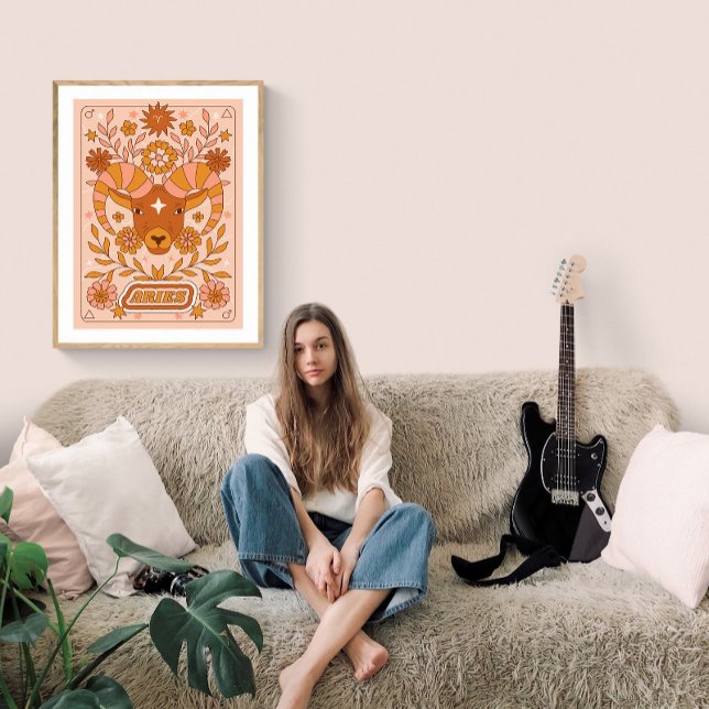 Boho Retro Väduren Zodiak Poster (Skapare uppladdad)