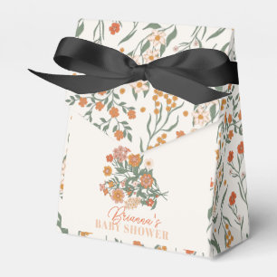 Boho Retro Vildblomma Baby Shower Presentaskar