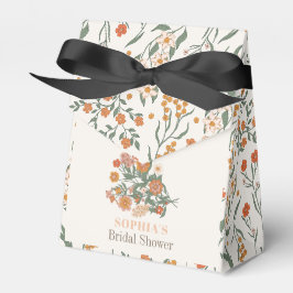 Boho Retro Vildblomma Bröllopsdusch Presentaskar