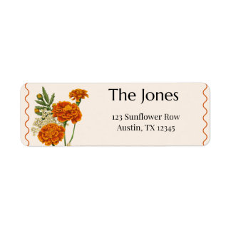 Boho Return Address Label Returadress Etikett