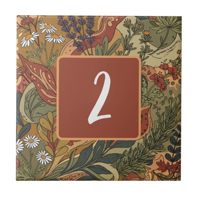 Boho Rhapsody Anpassade Ceramic Tile Kakelplatta (Framsidan)