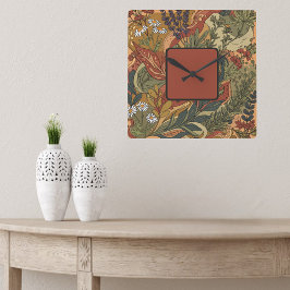 Boho Rhapsody Fyrkantig Klocka