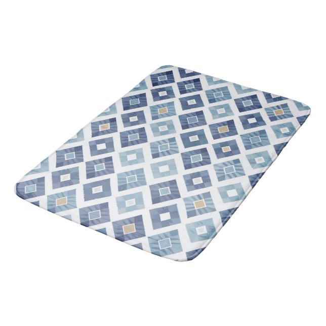 Boho Rhombus Modern Chic Badrumsmatta (Vinklad)