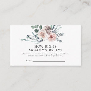 Boho Ro Baby Shower How Big is Mamma Belly Tilläggskort