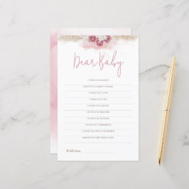 Boho Ro Baby Shower-kortet Bäste Baby Önskemål-kor