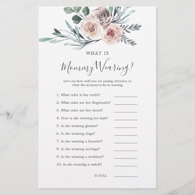 Boho Ro Baby Shower What is Mamma Wear (Framsida)