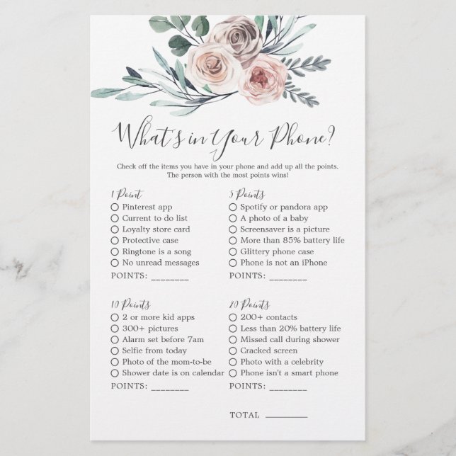 Boho Ro Baby Shower What's in Your Mobil (Framsida)