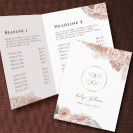 Boho ro bifold brochure