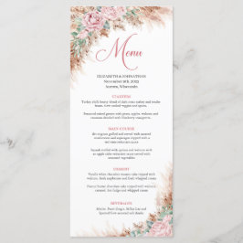 Boho Ro Grey och pampasgräs Meny