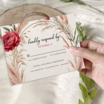 Boho Ro Pampas Grass Bröllop