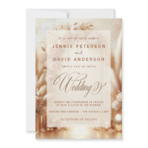 Boho  Ro Pampas Guld Arch Bröllop