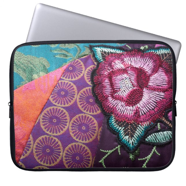 Boho Ro zigenartapestry ser färglös ut Laptop Fodral (Framsidan)