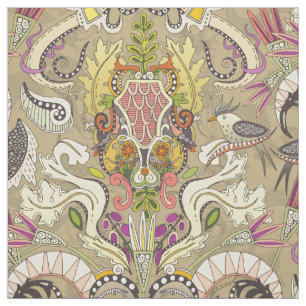 boho rococo bamboo tyg