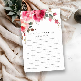 Boho röda rosa rosor bröllopsdusch råd