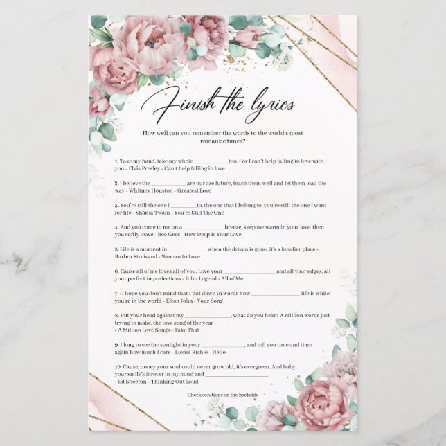 Boho rodnad eukalyptus guld ram Fyll i texten (Framsida)