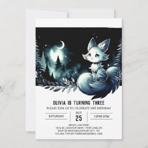 Boho Roligt Cat Birthday Inbjudningar