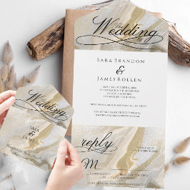Boho Romantic Calligraphy Bröllop