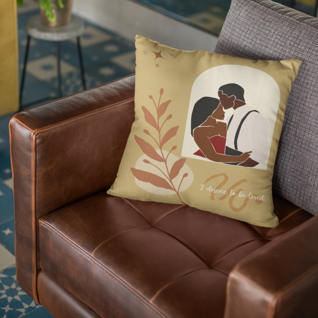 Boho Romantik I förtjänar att bli älskad Kudde (Skapare uppladdad)