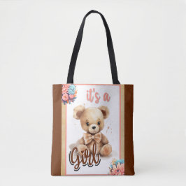 Boho Rosa Bear Baby Shower Tygkasse