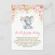 Boho Rosa Blommigt Elephant har ett Bok-inmatnings
