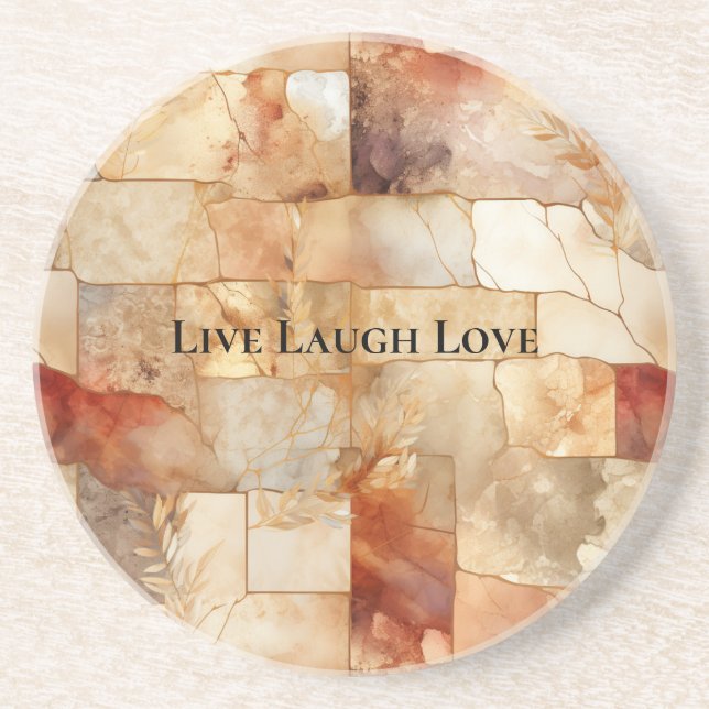 Boho  Rosa - Blommigt Underlägg (Framsidan)